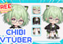 create anime chibi vtuber, chibi pngtuber model and live2d rigging for streamers